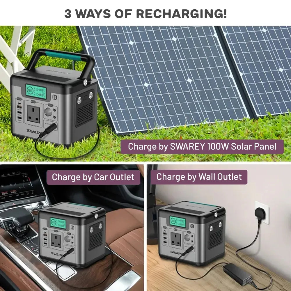 Boutique Camping Portable Solar Power Bank 518Wh