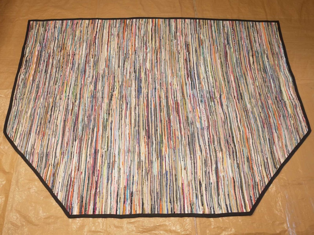 Recycled Cotton Chindi Carpet for Emperor Bell Tent (Half Moon)