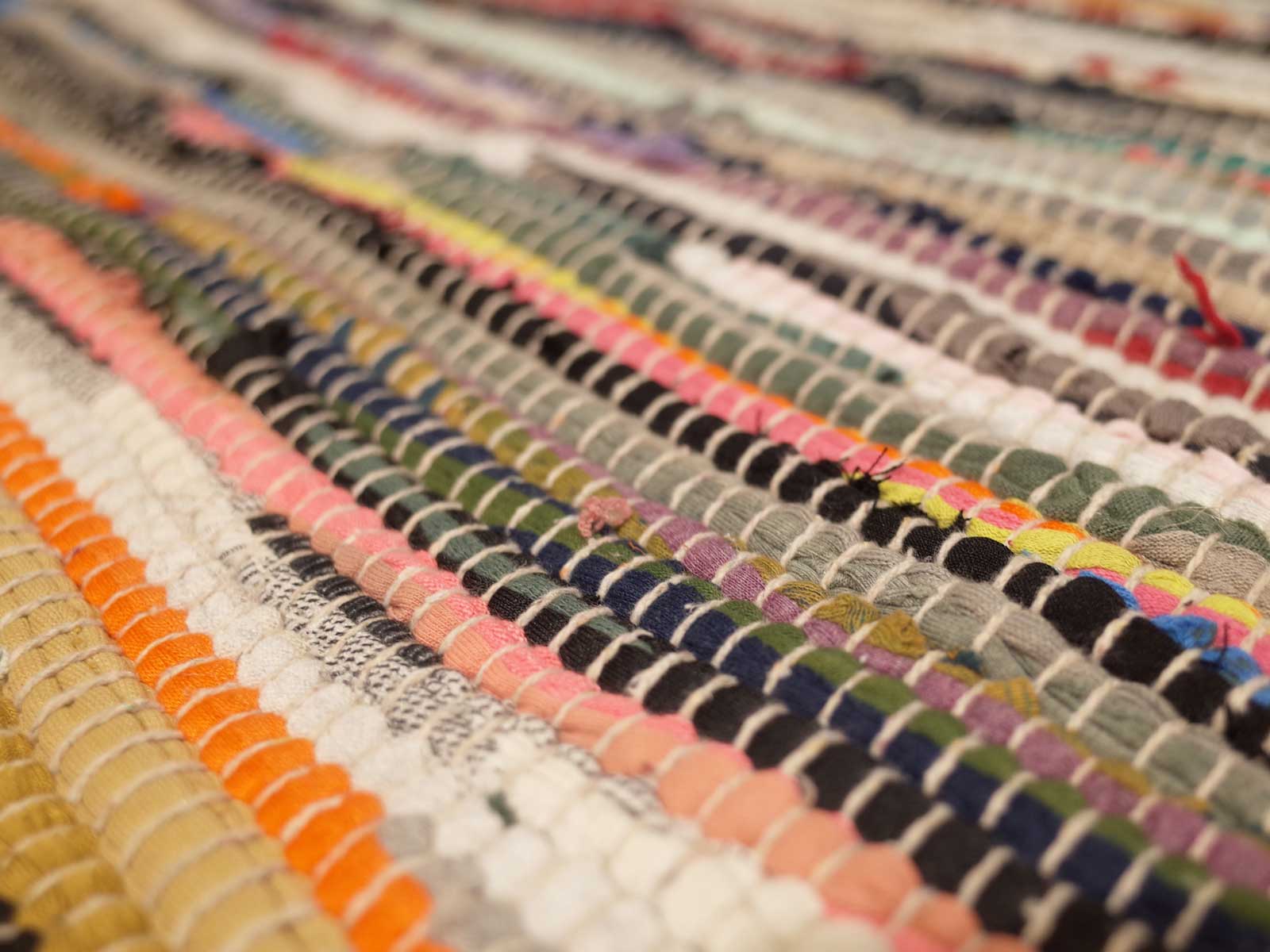 Recycled Cotton Chindi Carpet for Emperor Bell Tent (Half Moon)
