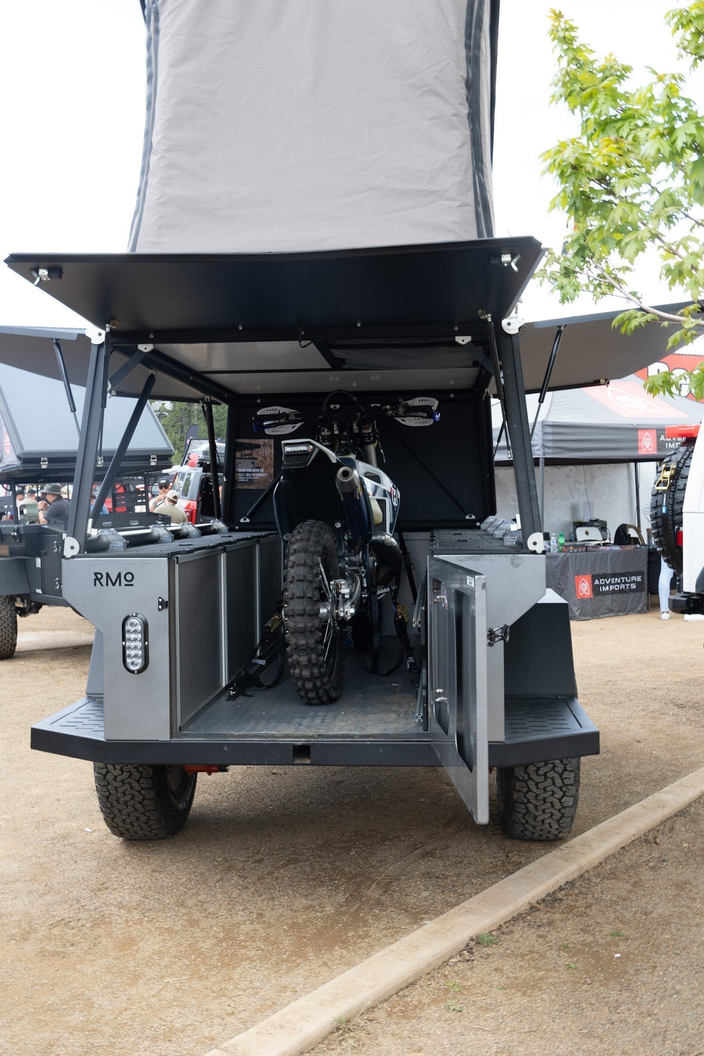 Rustic Mountain Overland Anzac GFC Moto Hauler - Passenger Side Utility Module Package