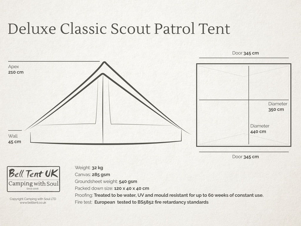 Deluxe Classic Scout Patrol Tent
