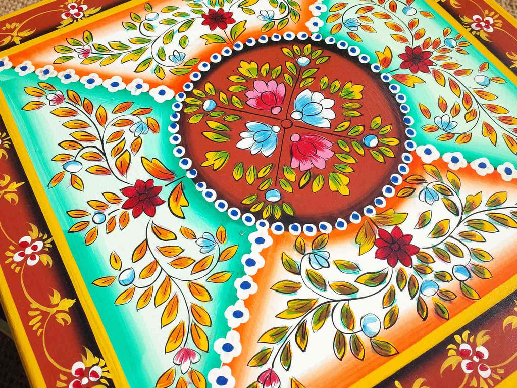 Camping with Soul Square Indian Table - Ochre