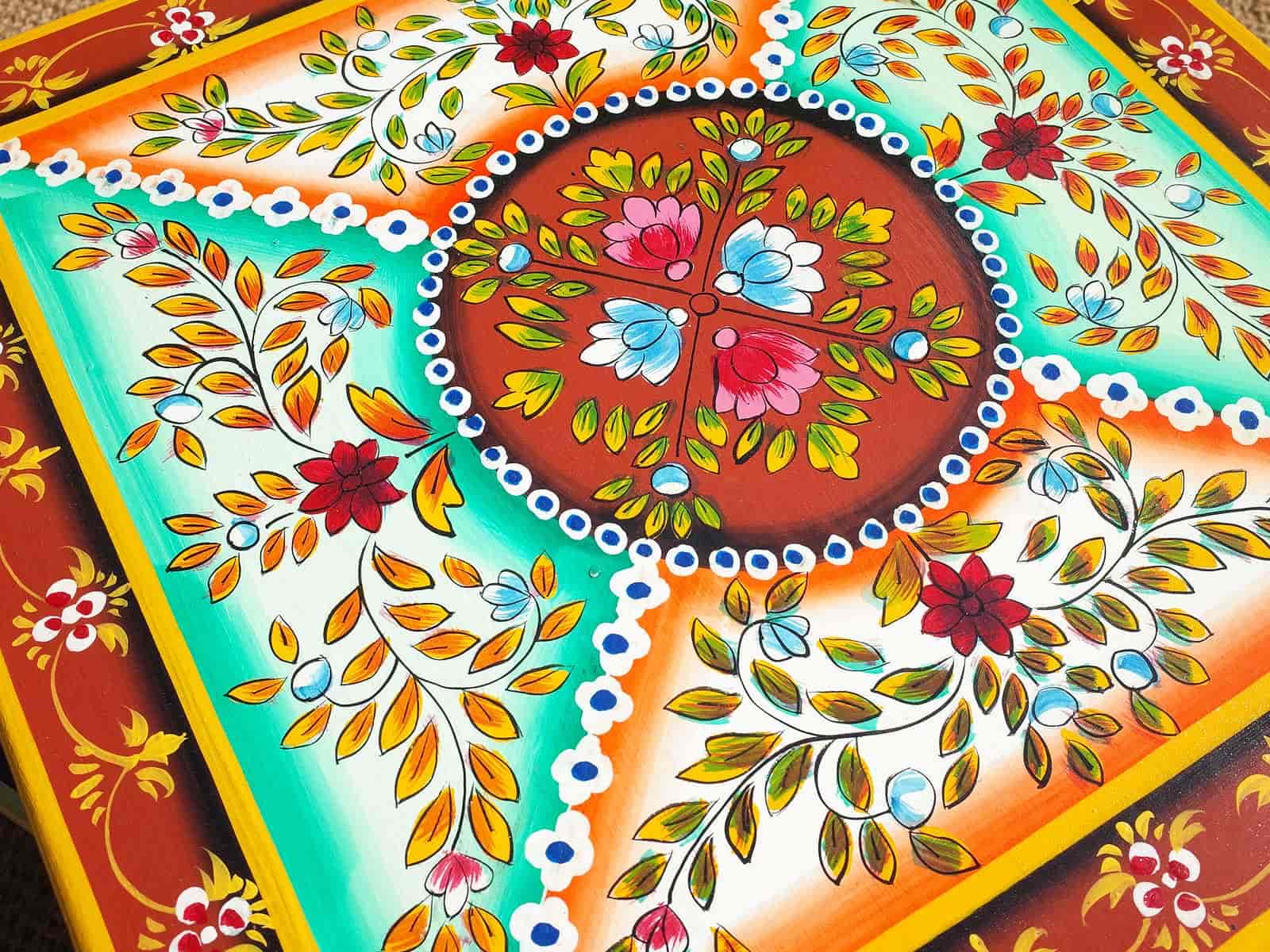 Camping with Soul Square Indian Table - Ochre