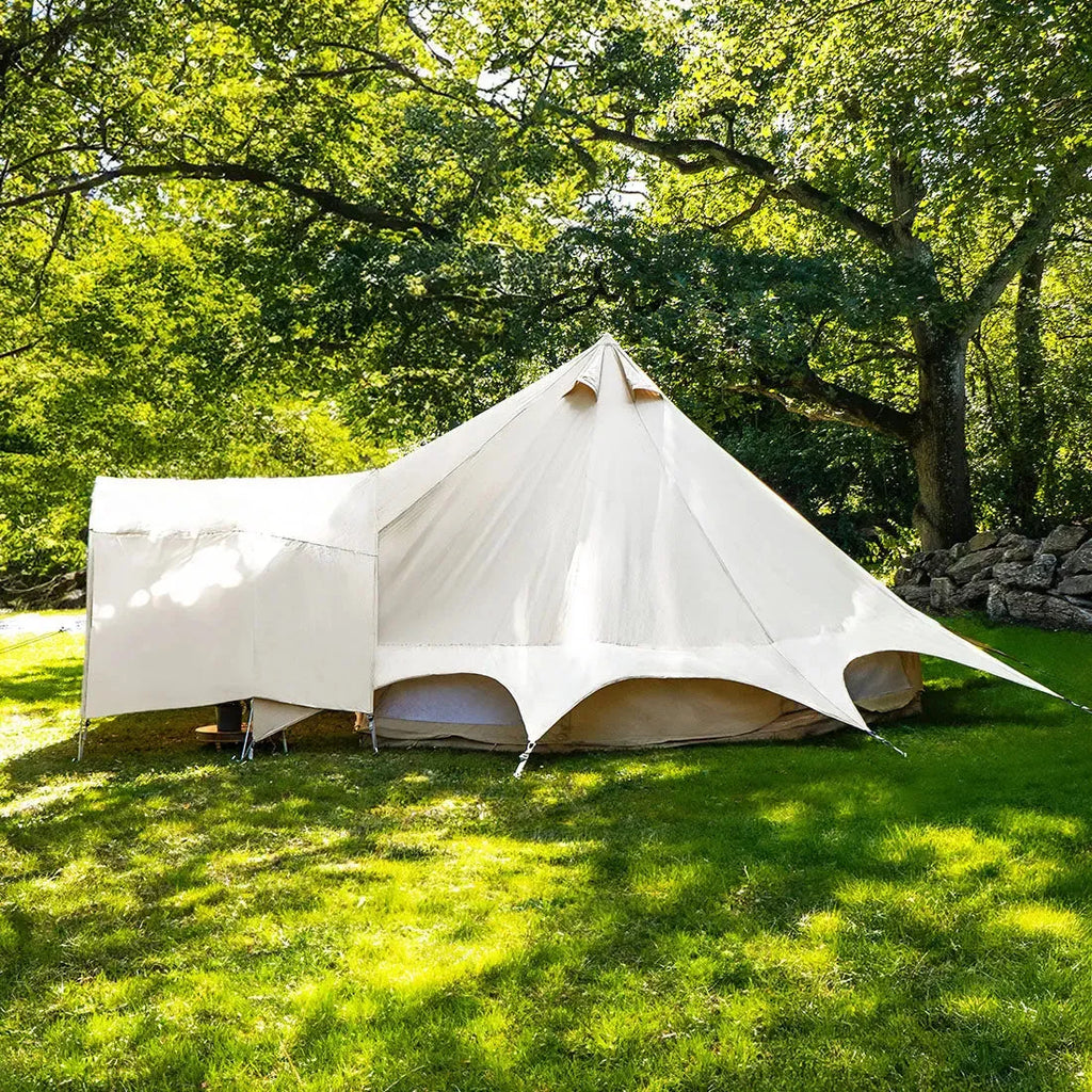 Boutique Camping Bell Tent Curved Canopy Awning