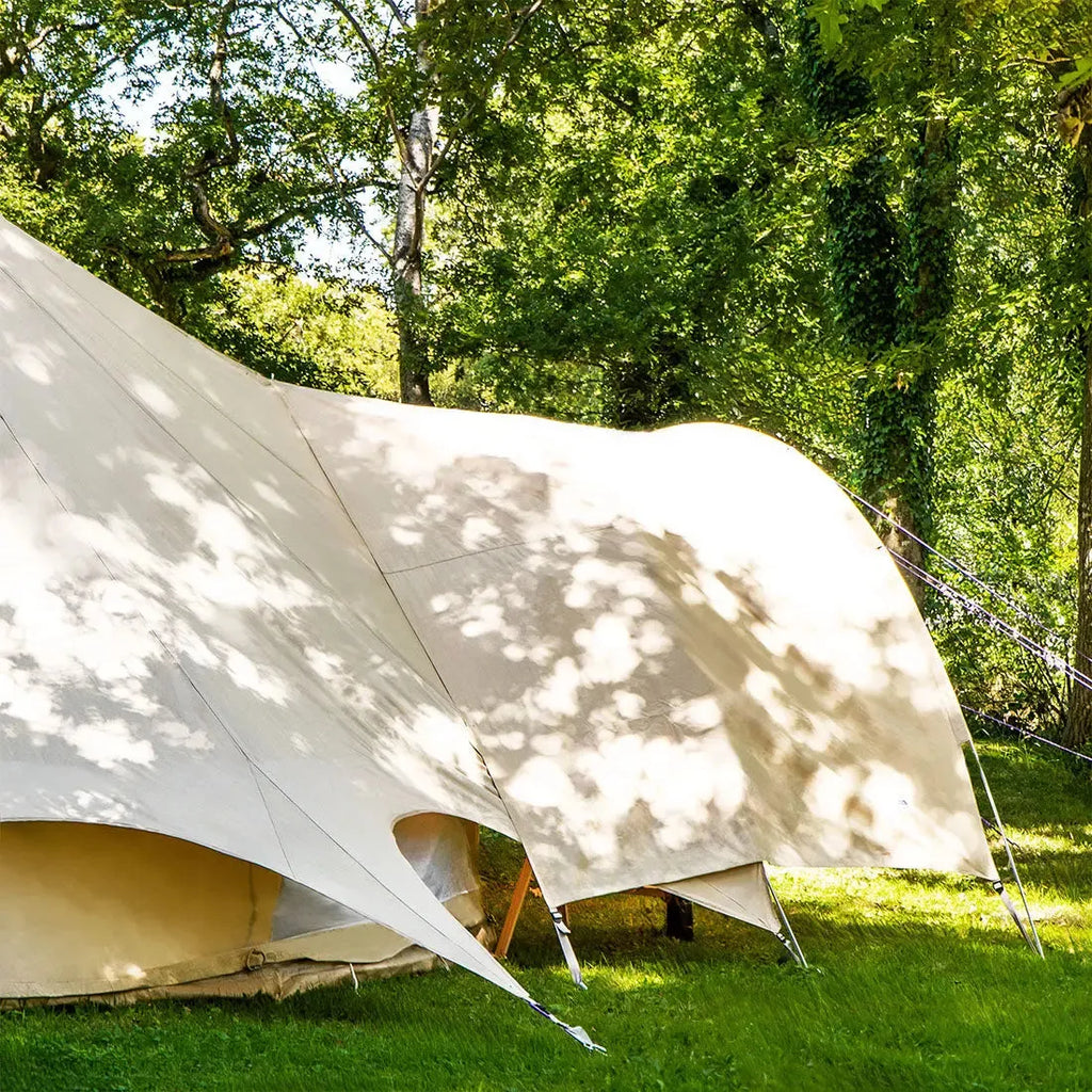 Boutique Camping Bell Tent Curved Canopy Awning