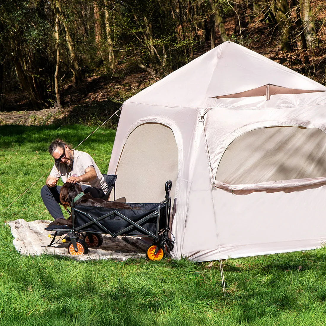Boutique Camping Electric Camping Trolley Wagon