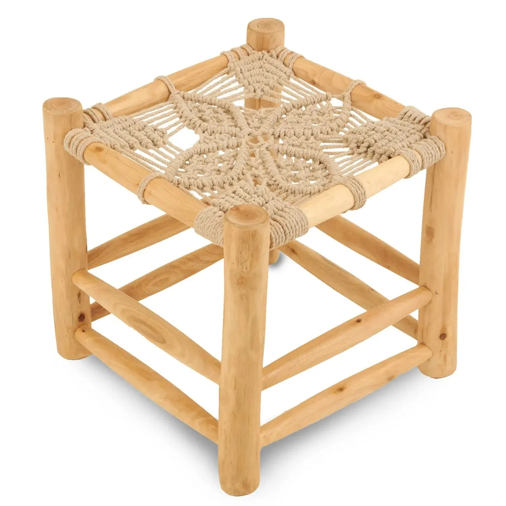 Boutique Camping Macrame Camping Stool