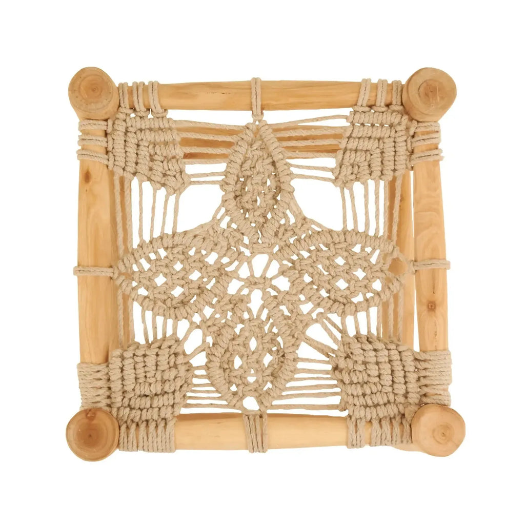 Boutique Camping Macrame Camping Stool