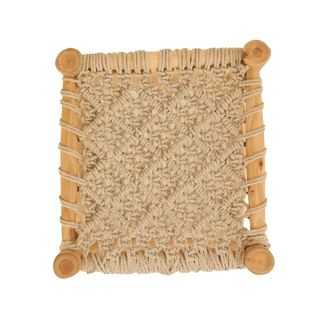 Boutique Camping Macrame Camping Stool