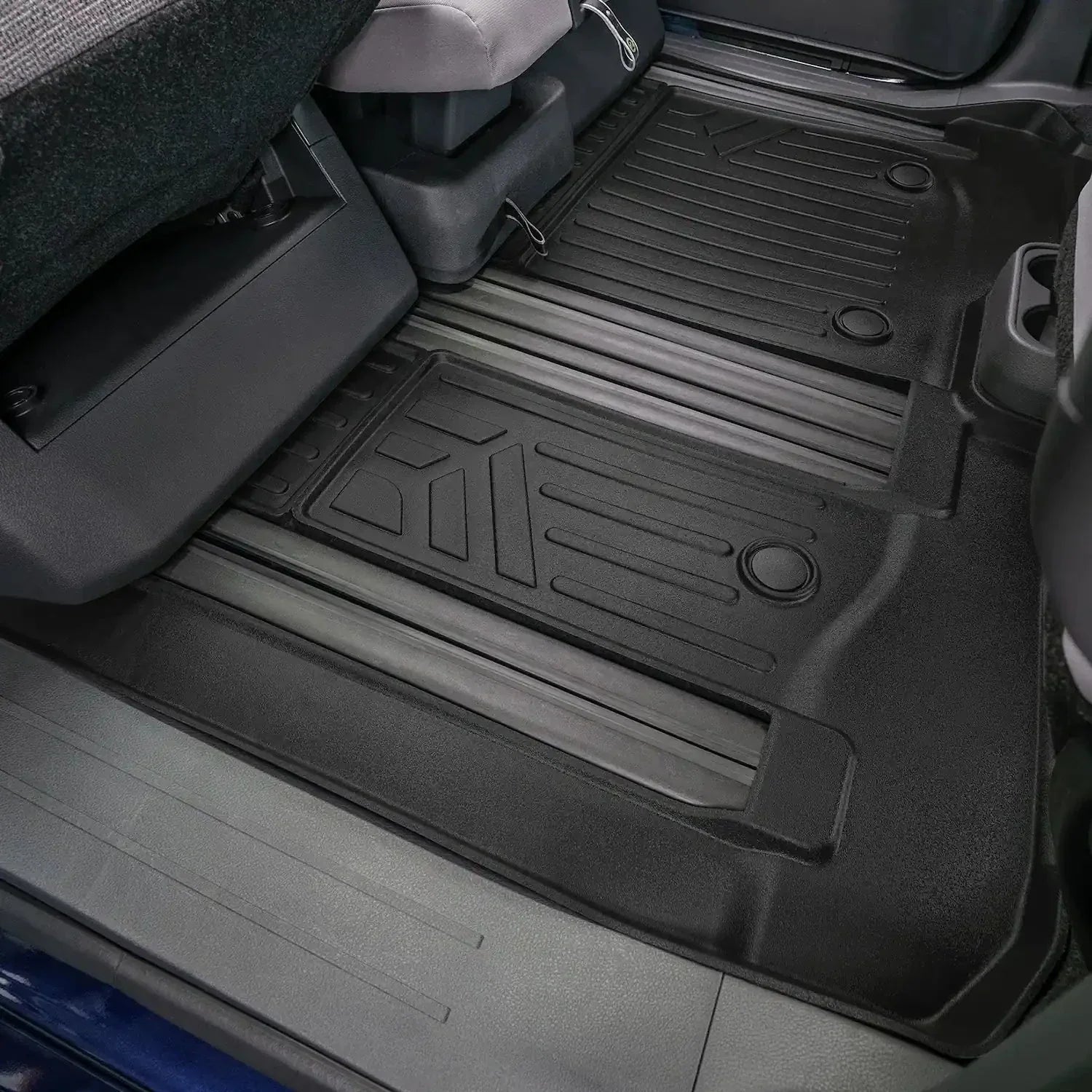 SMARTLINER Custom Fit Floor Liners For 2021-2025 Toyota Sienna with 2nd Row Bucket Seats and Spare Tire