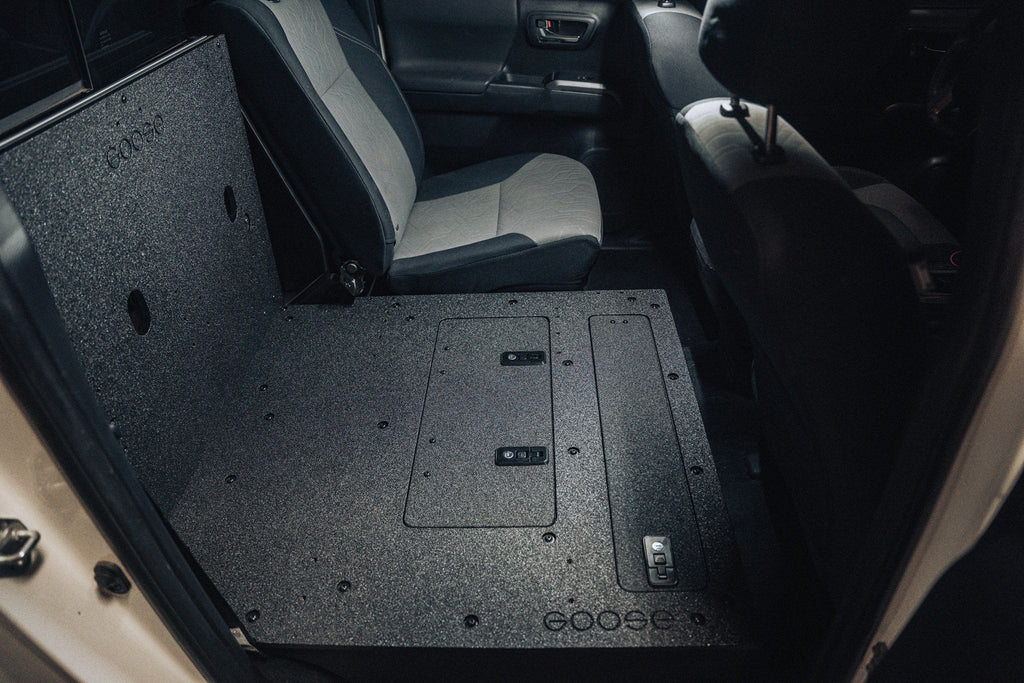 Toyota Tacoma 2005-2023 2nd and 3rd Gen Double Cab Version 2 - Second Row Seat Delete Plate System