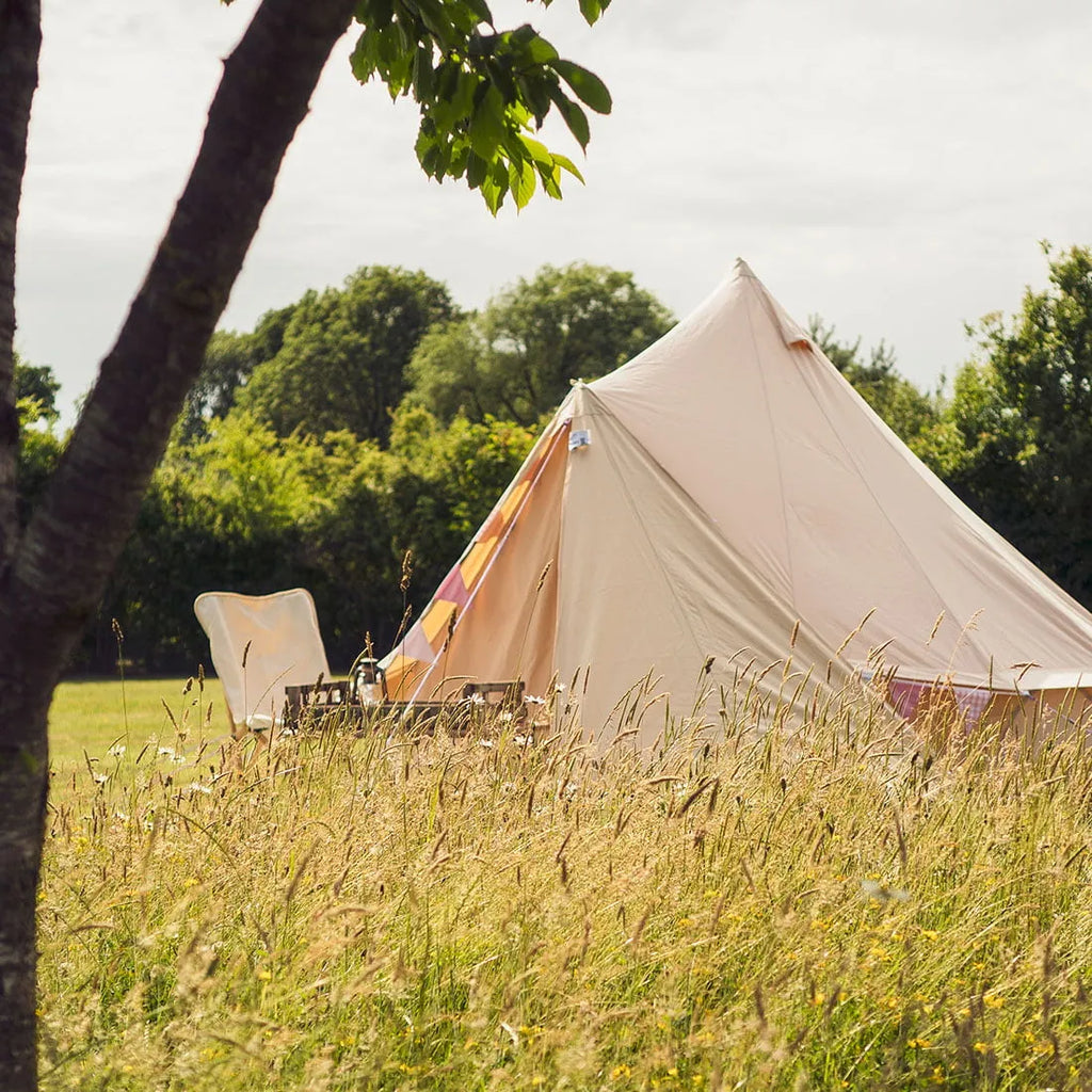 Boutique Camping Bell Tent Triangle Tarp Awning