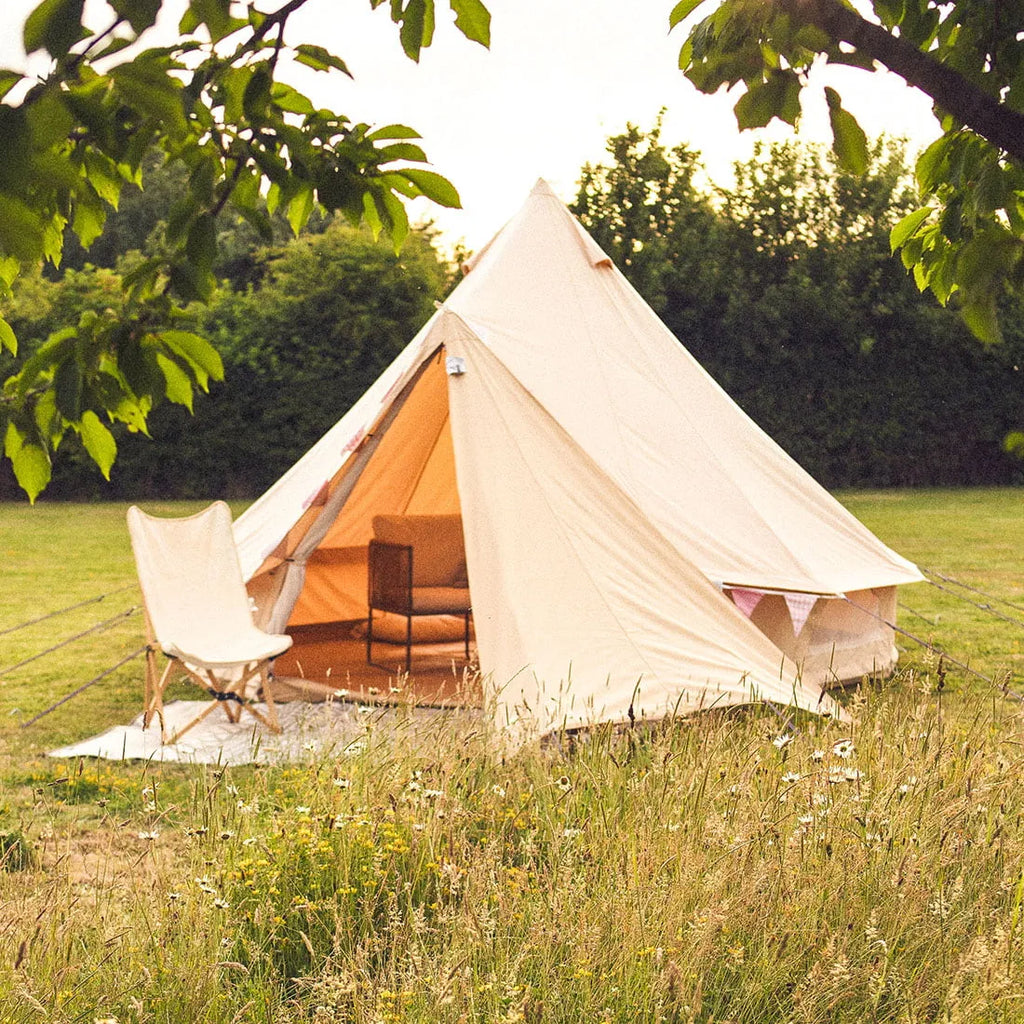 Boutique Camping Bell Tent Triangle Tarp Awning