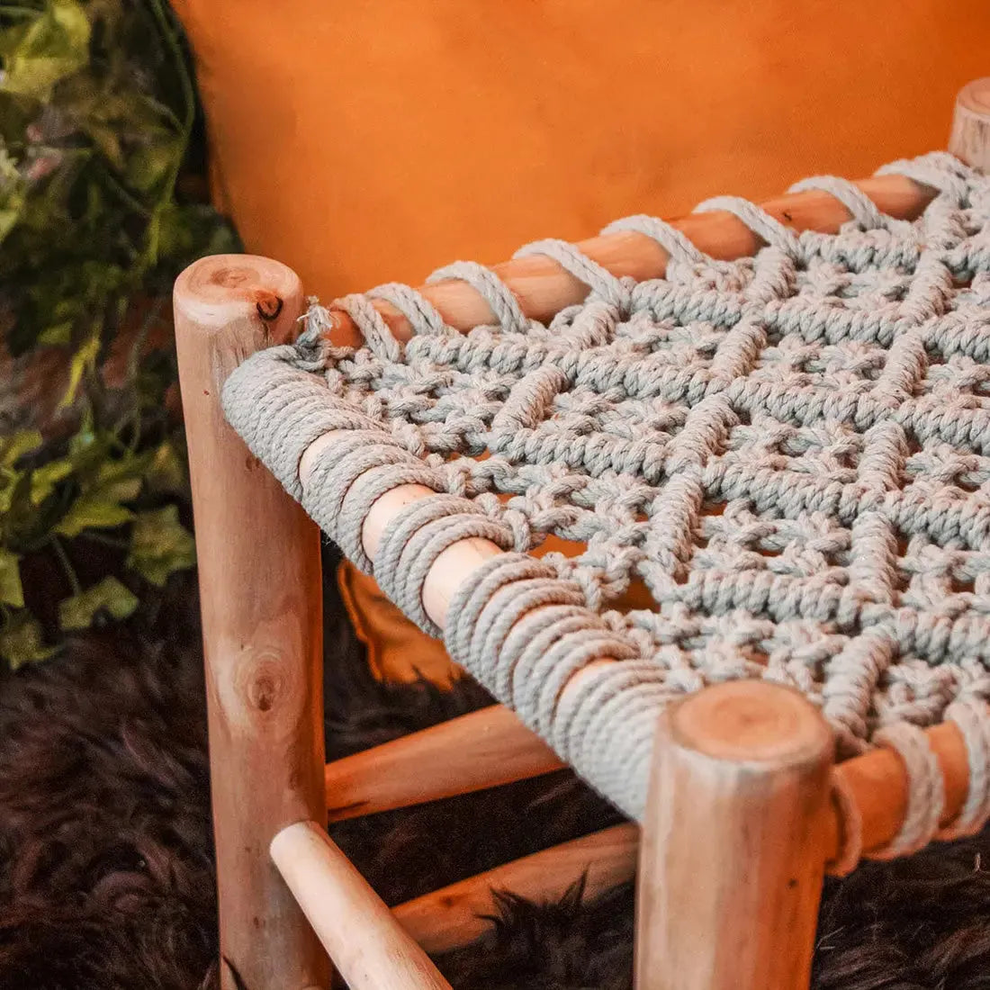 Boutique Camping Macrame Camping Stool