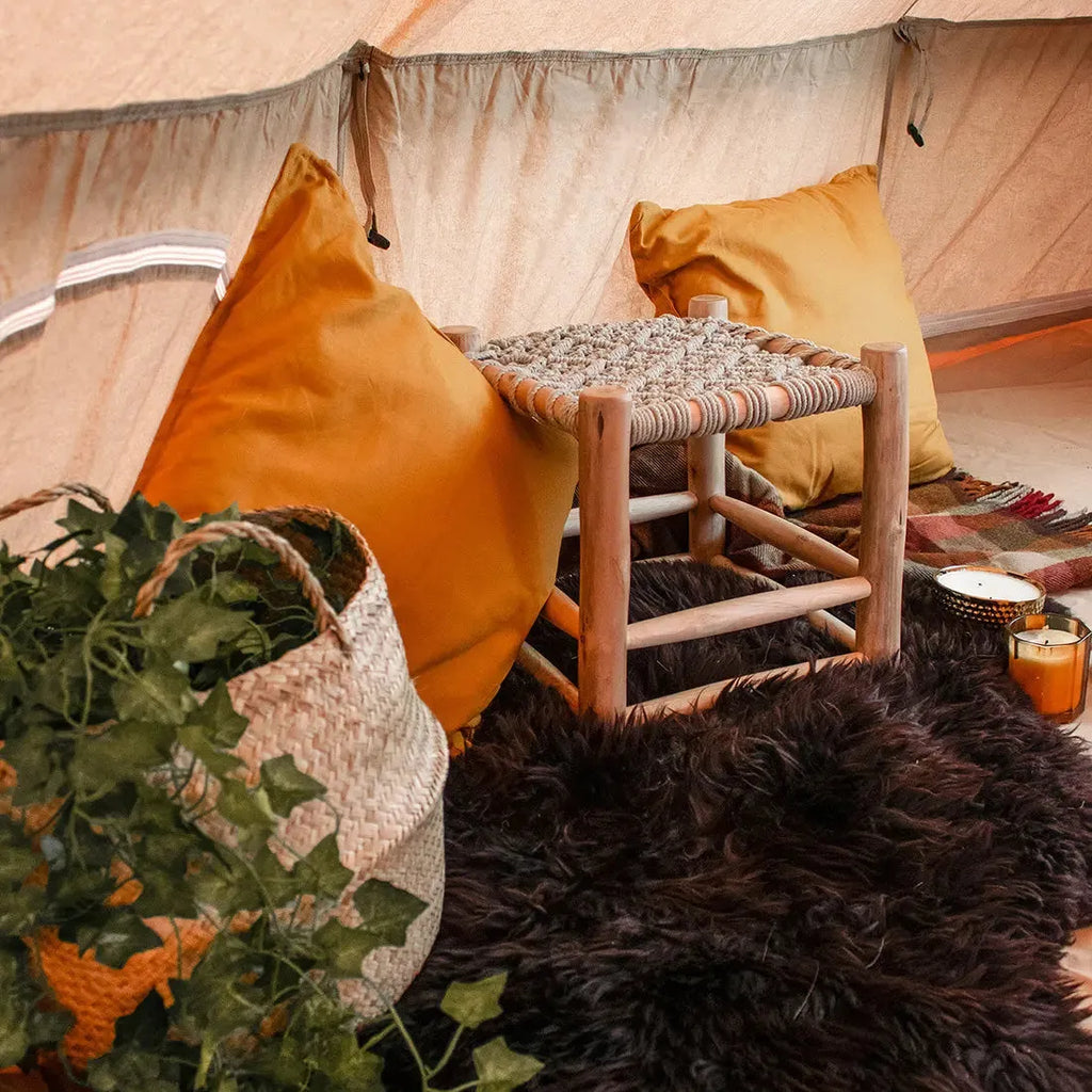 Boutique Camping Macrame Camping Stool