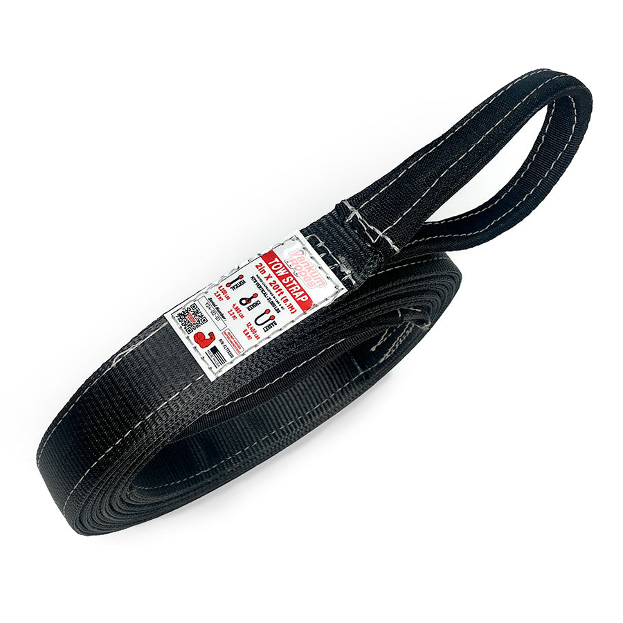 2" Flat Tow Strap "Viper" [WLL 4960/6200/12400 lbs]